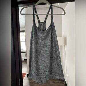 Women’s Danskin Heathered Black Racerback Tank, XXL